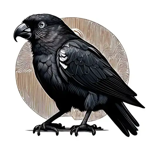 Black Crows Feet And Parrot Feet On My Shoulder In Memory Of My Two Birds