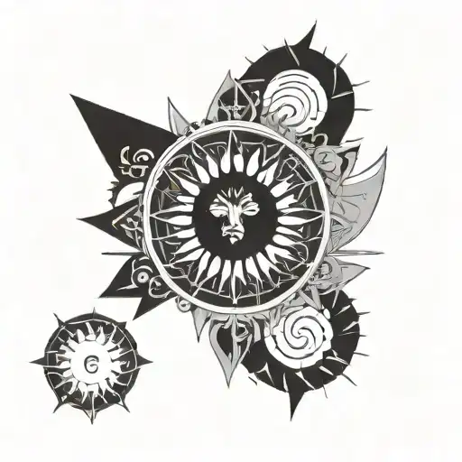 Sun And Moon Surrounded