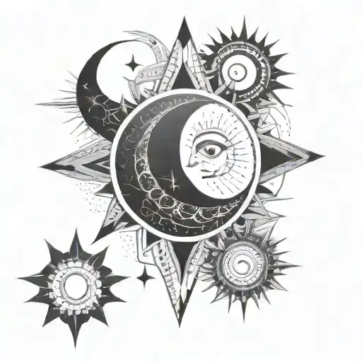 Sun And Moon Surrounded