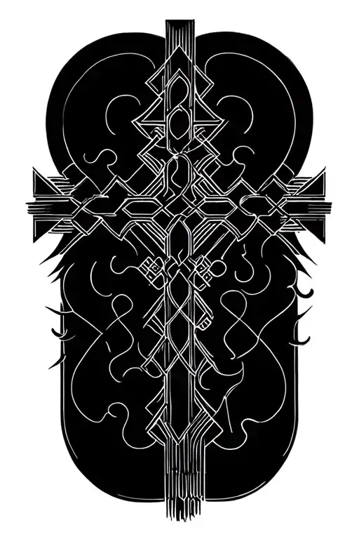 6 Large Puzzle Pieces Forming A Cross