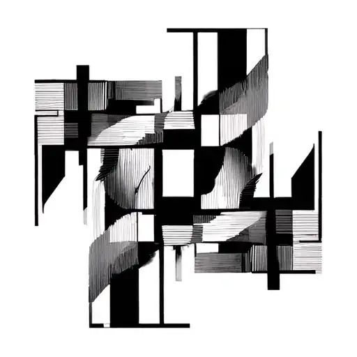 Squares Grey And Black