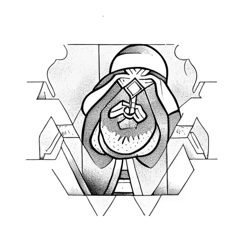 Hermit Tarot Card On A Mountain