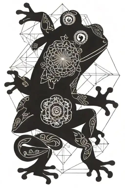 Mandala And Frog And Frog