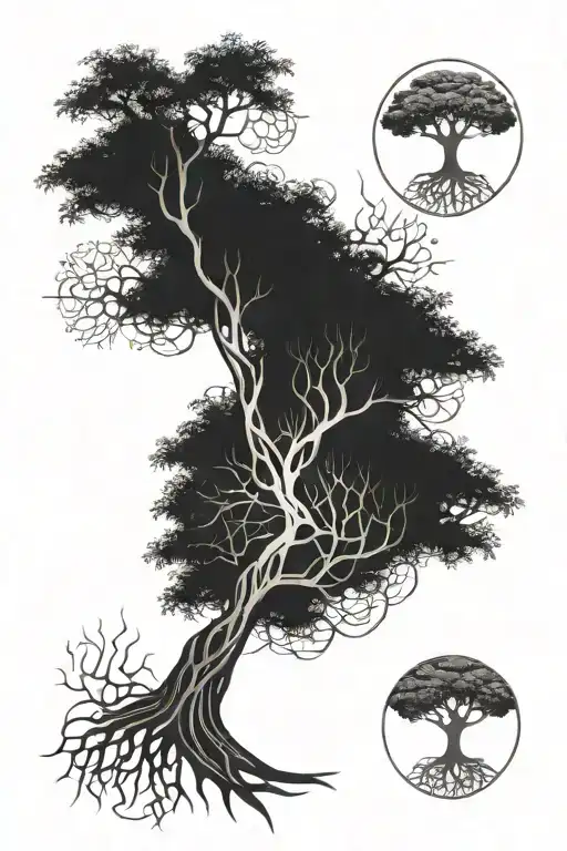Tree Of Life Growing Turning From Organic