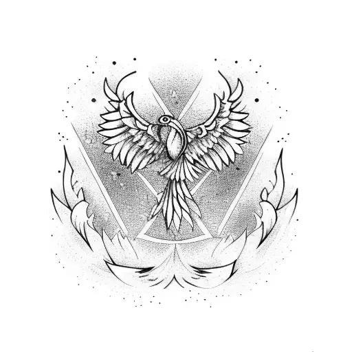 Phoenix With Daisies