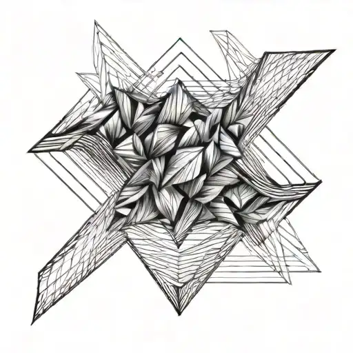 Abstract Geometric Design Inspired By Muscle Fibers