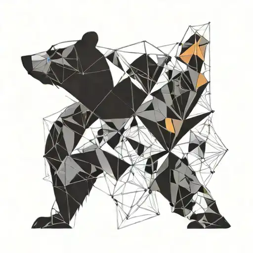 A Bear Looking Straight