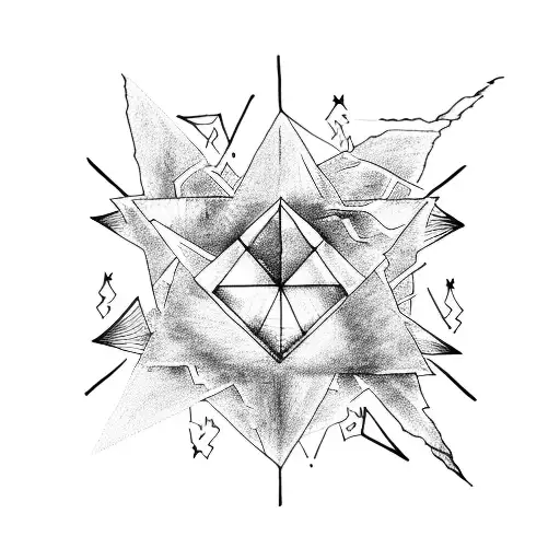 Fire Inside Triangle