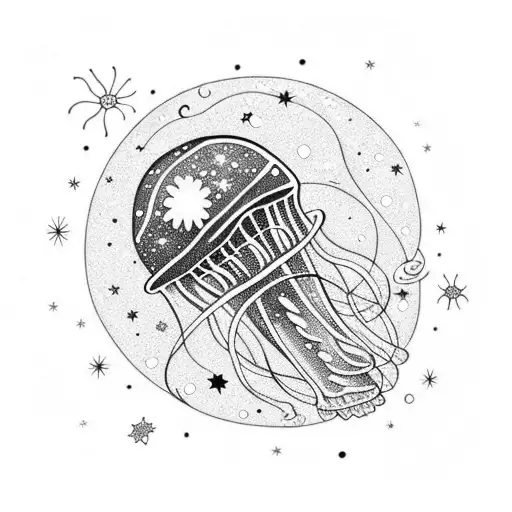 Jellyfish In A Galaxy Full Of Stars