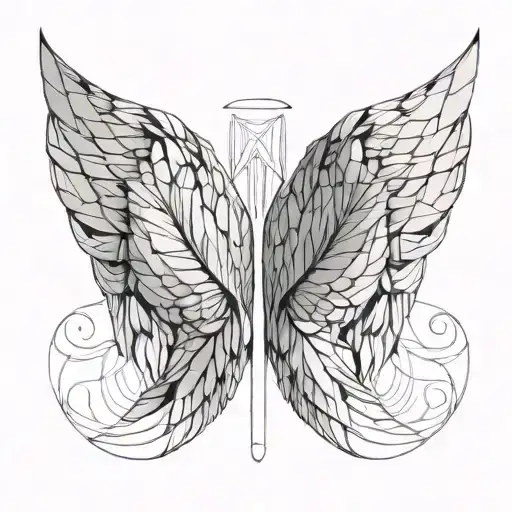 Angel Wings Spread Wide