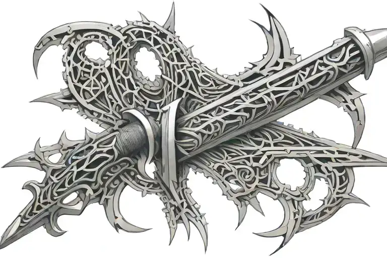 Hr Giger Biomechanical Katana Sword