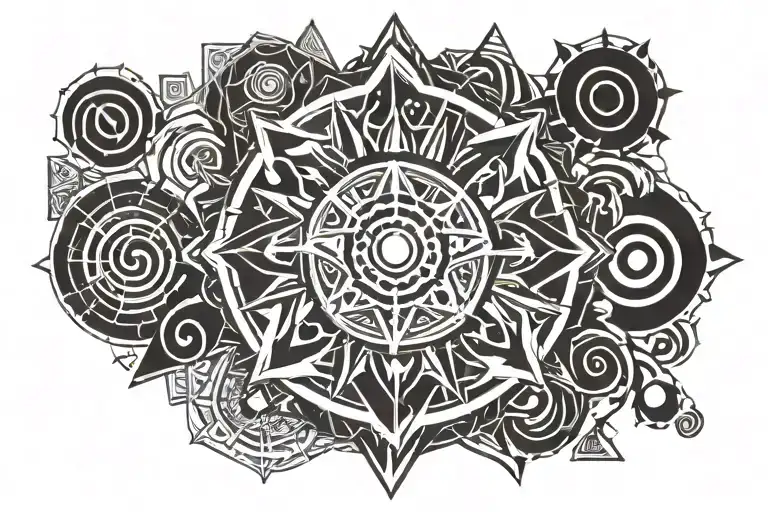 One Piece X Naruto Related Tatto