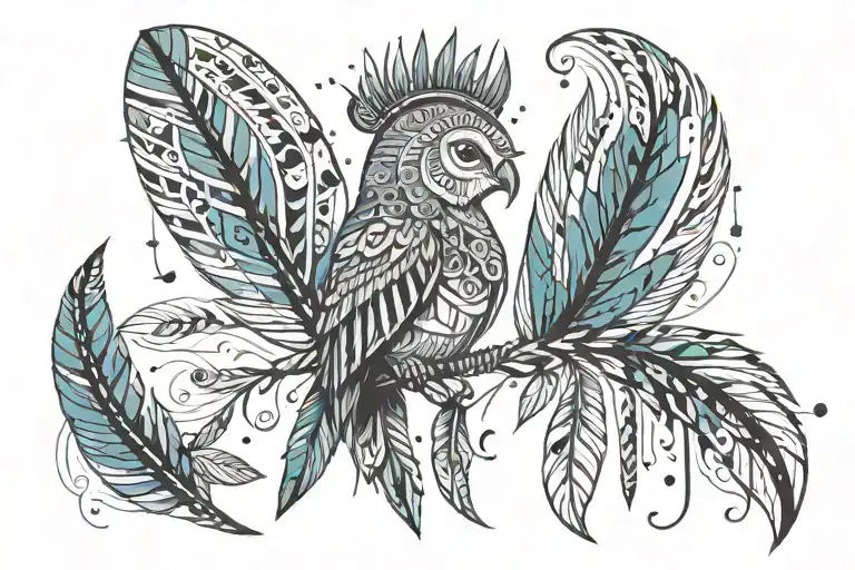 Squarrel Sith Trival Indian Feathers