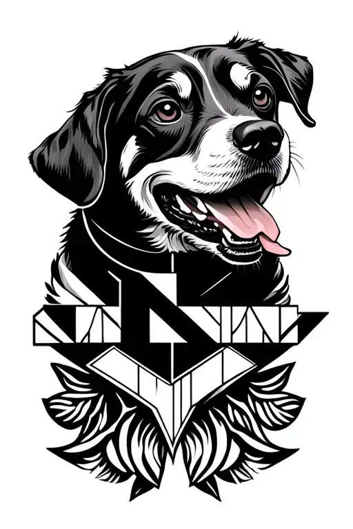 Dog Letter Incorporated In Homage