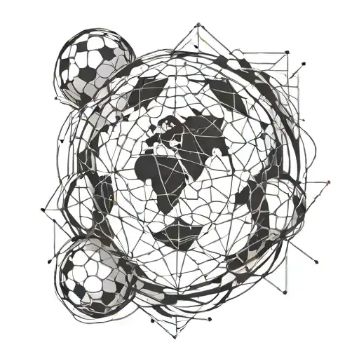 Soccer Ball And World Globe