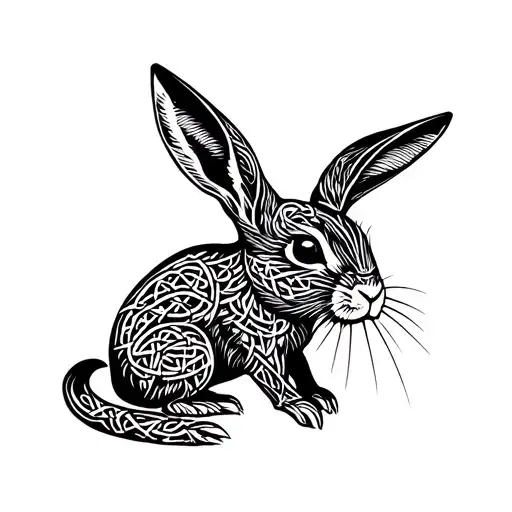 Celtic Rabbits Playing