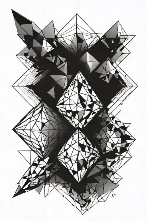 Diamond Stacked In Line