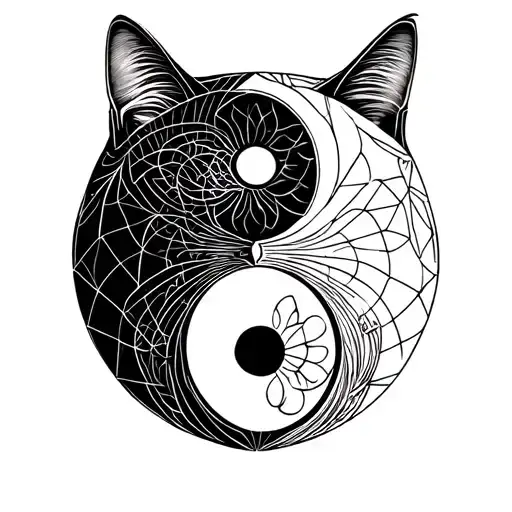 Yin Yang Cat
