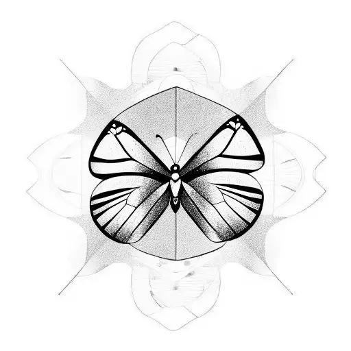 Butterfly Flying In Mountain