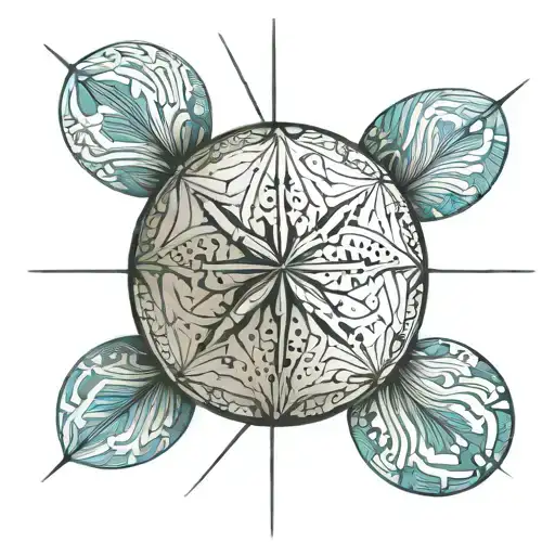 Broken Sand Dollar Water Waves