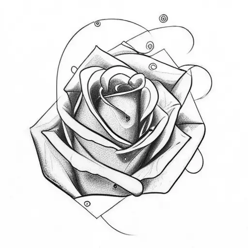 The Word 'Aria' Inside A Rose