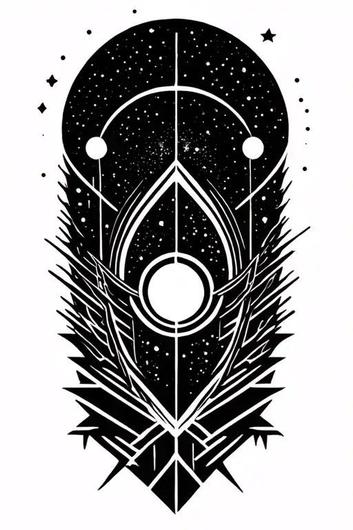 Tattoo Showing I Am Attracting Energy From The Universe