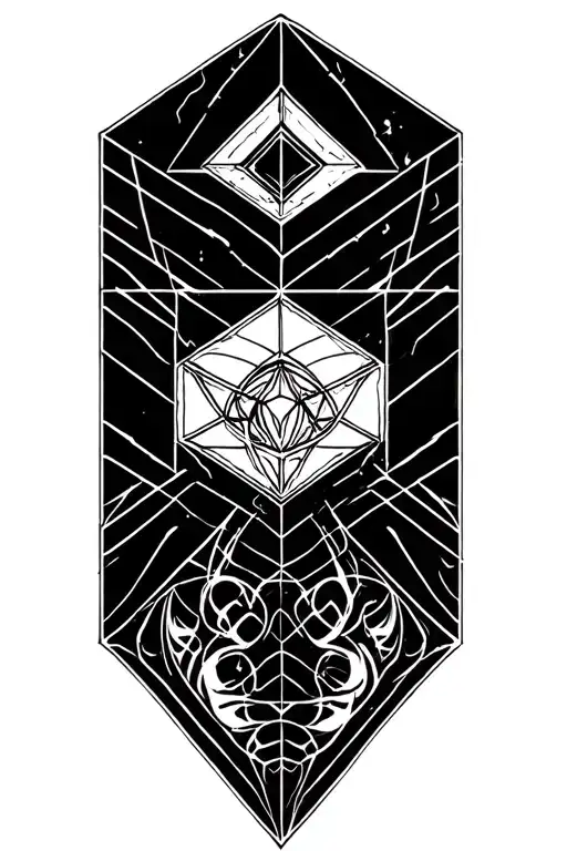 Metatron Cube Tattoo Inspired Attracting Energy