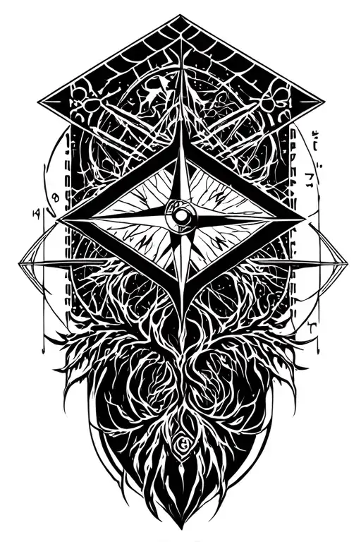 Tree Of Life And Incorporating Metatron Cube With A Compass