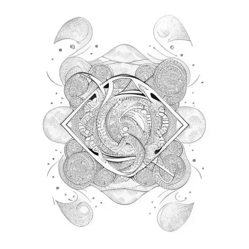 Number 7 With Ocean Waves