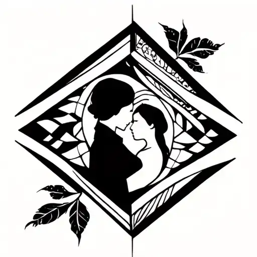 Tattoo On Mourning Dad And Daughter