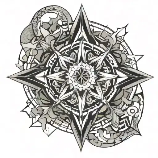 Creative Mythical Grey And Black