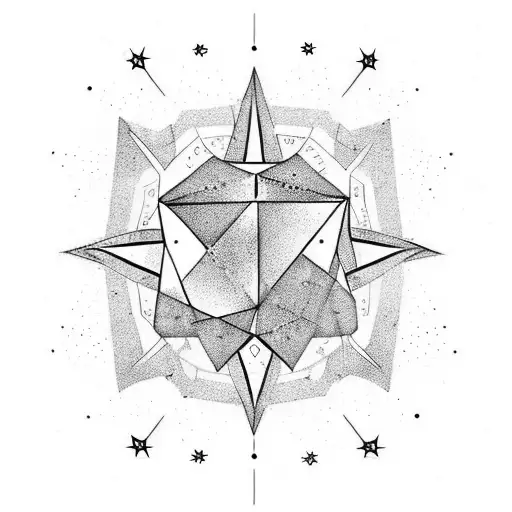 Dopamine Symbol With Stars Connected To It