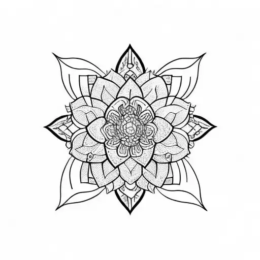 Jasmine Flower And Single Japanese Word