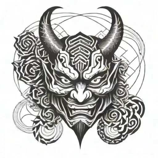 Japanese Demon Mask