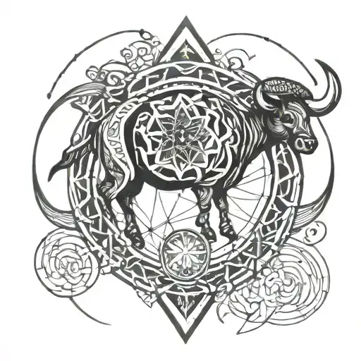 Taurus In Center Aries Libra Pisces Around