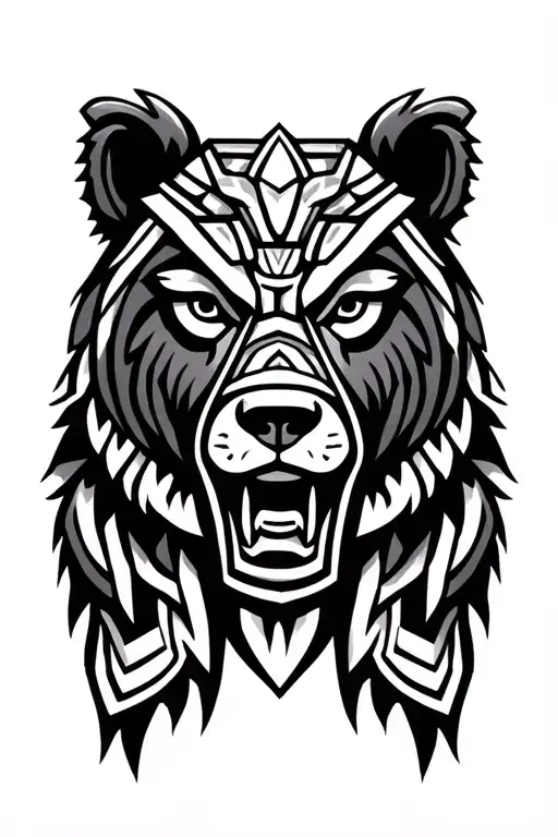 Brother Bear Totem Pole Inspired Design