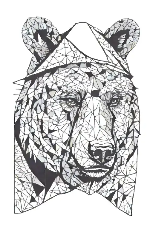 Cellphone Using Bear In Paper Hat