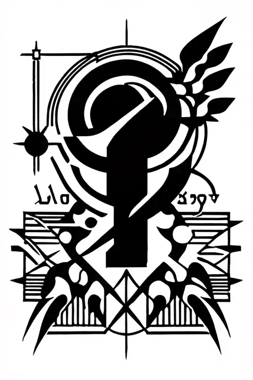 Minimal Linear Aquarius Zodiac Symbol Tattoo For Forearm