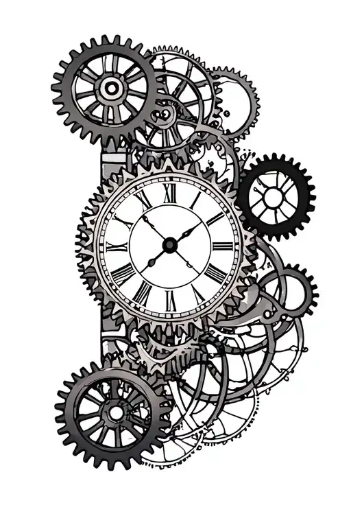 Clock Gears Intertwined