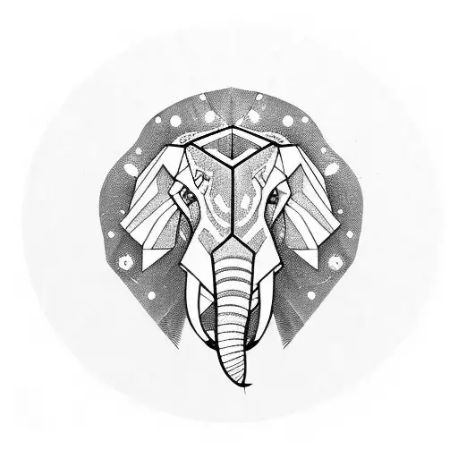 Elephant Head With Lion Skull Robe