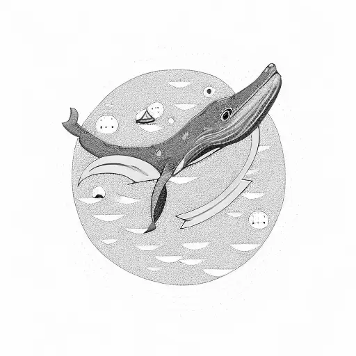 Bluewhale Flying Through Space