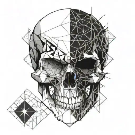 Skull With A Black Eye