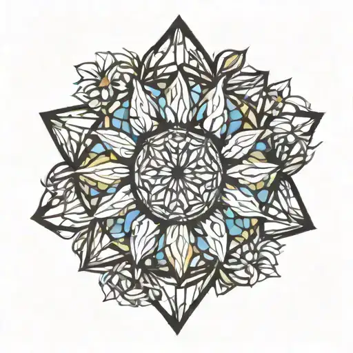 Cathedral Edm Daisy Stained Glass