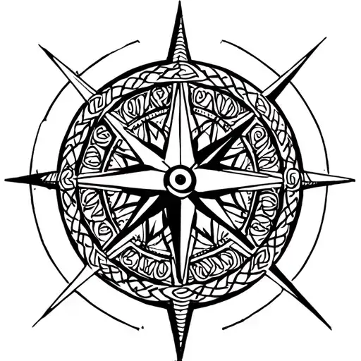 Knotwork Compass