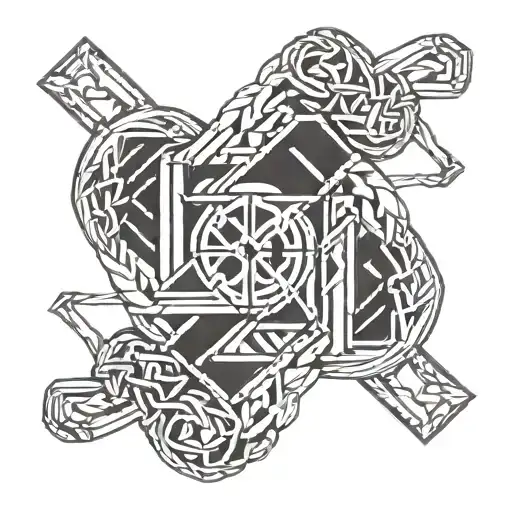 A Chain In The Form Of A Bracelet With The Rune Of Love - Happiness And Money