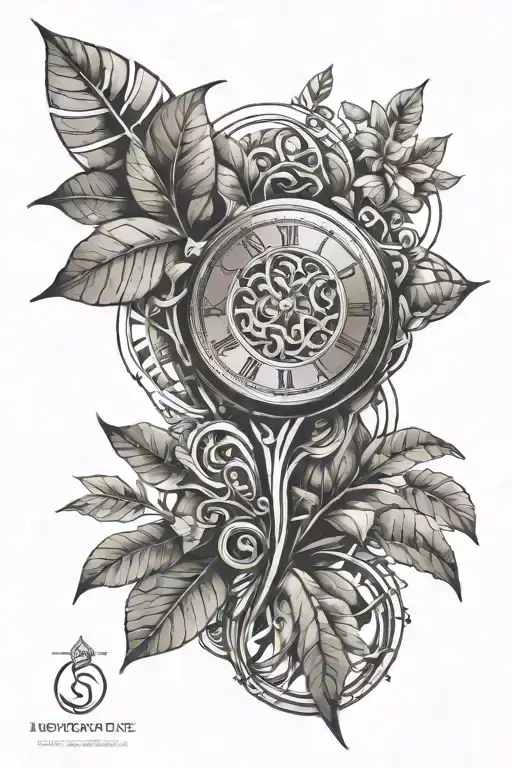 Horloge Plant Intertwined