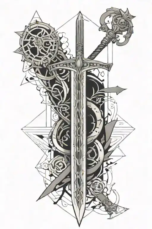 Sword With Justice Scales