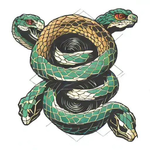 Snake Chasing Infinity Stones