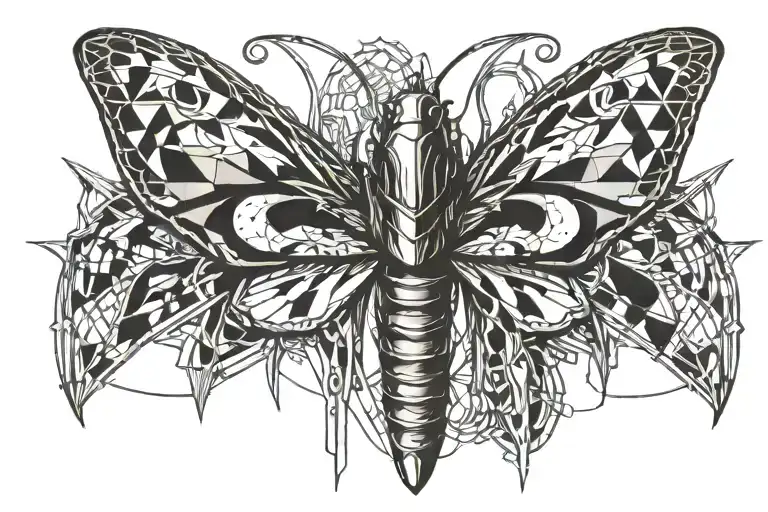 A Powerful Moth Breaking Free From Chains Symbolizing The Fight Against Capitalism