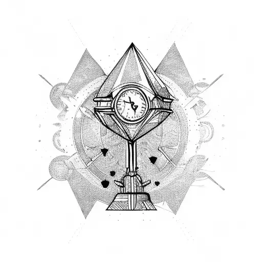 Libra And Broken Hourglass